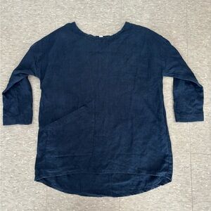 Elizabeth Suzann long sleeve Harper tunic in indigo XXS/XS EUC